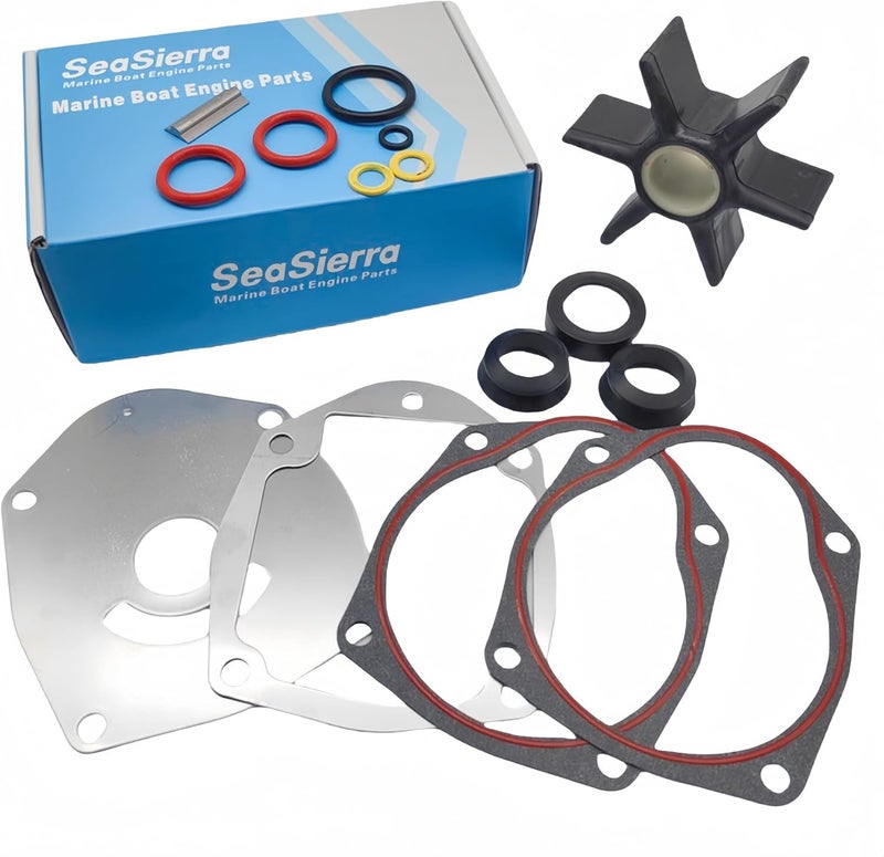 SeaSierra 43026Q06 Replace Mercruiser Alpha One 1 Gen 2 Sterndrive Water Pump Impeller Kit for Mercury Marine Outboard 47-43026Q06 8M0100526 Sierra 18-3214 - Image 1